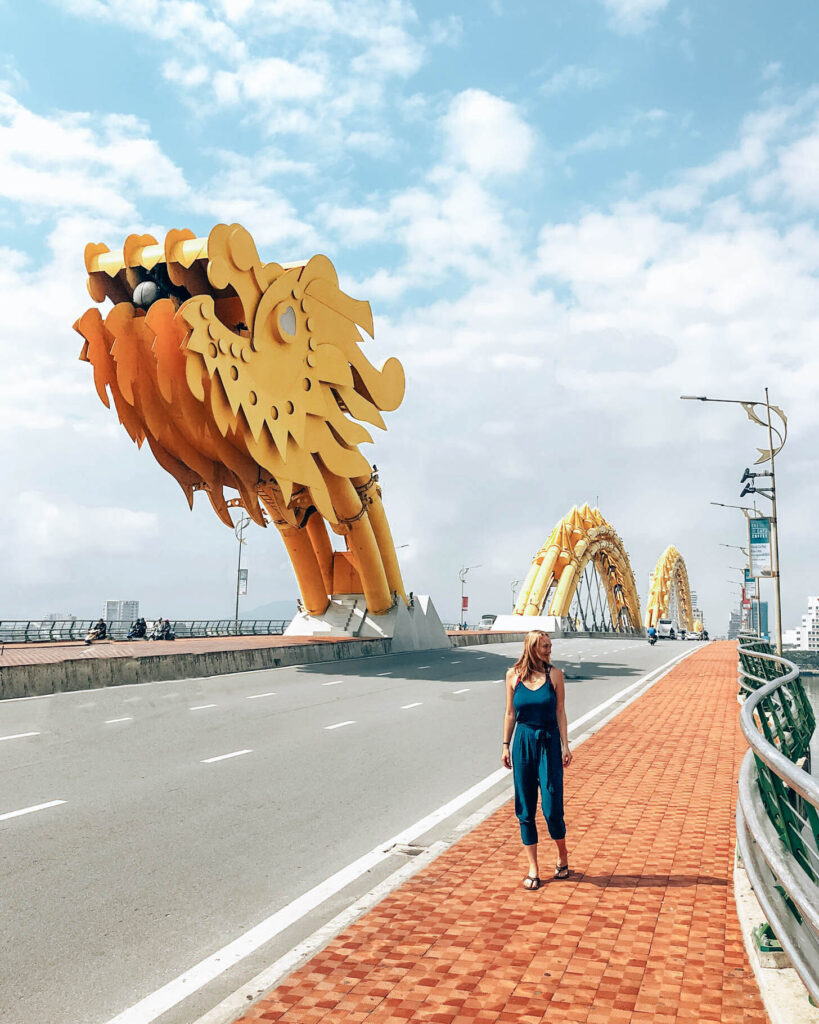 Da Nang Vietnam dragon bridge