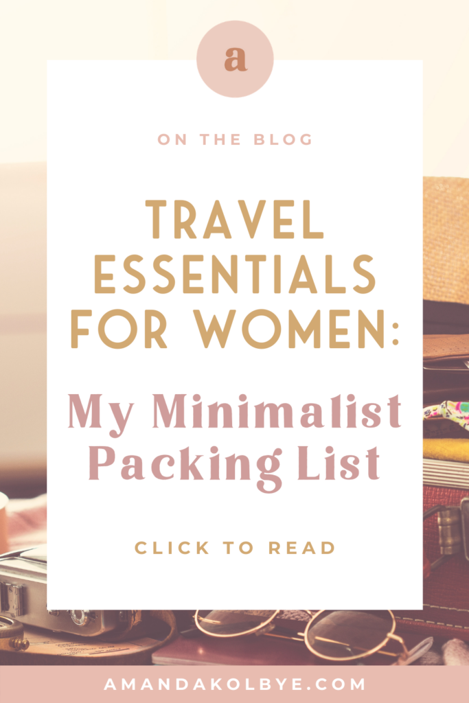 Travel Essentials for Minimalist Women