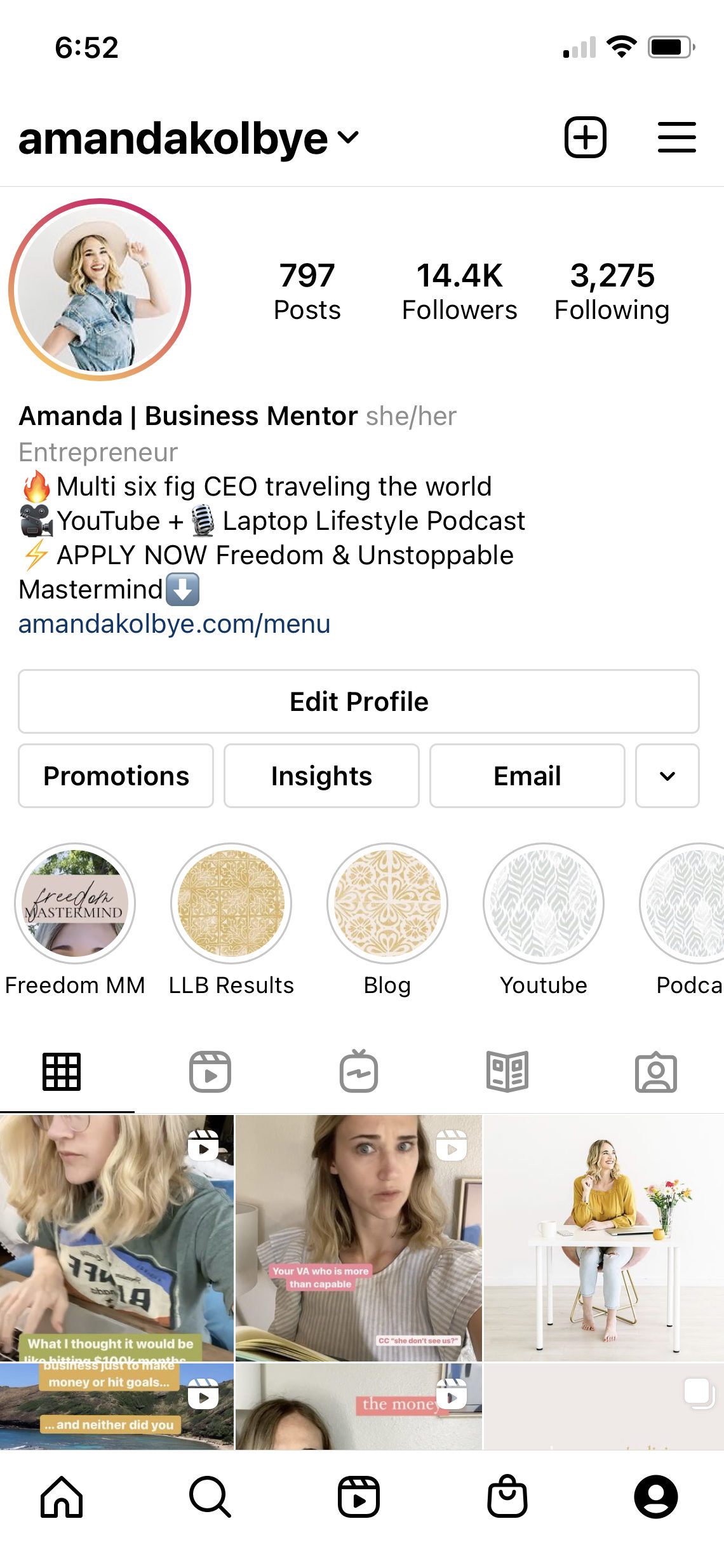 my profile and bio are an integral part of the instagram sales funnel