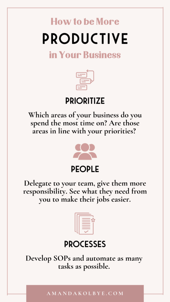 how to be productive instead of busy