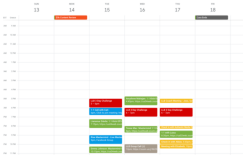 How to plan your week as an entrepreneur in Google calendar