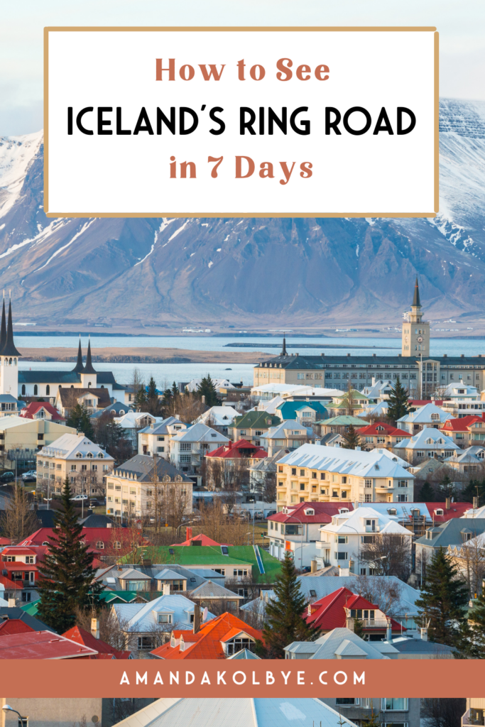 Iceland ring road by camper van